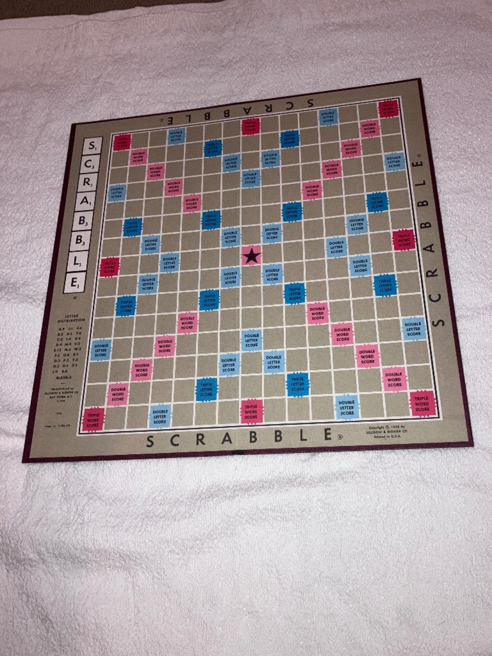 Vintage Scrabble Board Game, Complete